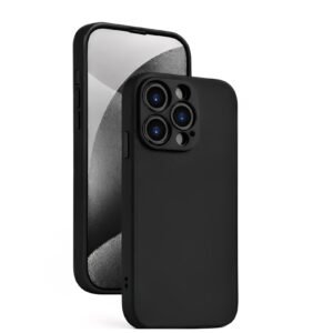 iPhone 15 Pro Liquid Silicone Protective Case – Premium Soft-Touch TPU Shock-Absorbent Back Cover