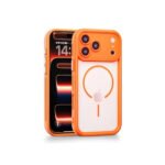 iPhone 17 Pro Max MagSafe Case – Matte Frosted Back, Full Camera Lens Guard, Shockproof Silicone Bumper, Strong Magnetic Ring, Anti-Fall Protective Cover.