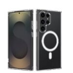 Samsung Galaxy S25 Ultra Clear Magnetic Case, MagSafe Compatible, Military-Grade Shock Protection, Slim, Anti-Yellow, Scratch-Resistant