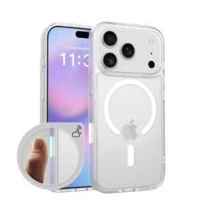 iPhone 17 Pro Clear Magnetic Case, Camera Control Capture Button, MagSafe Compatible, Military-Grade Shock Protection, Slim, Anti-Yellow, Scratch-Resistant