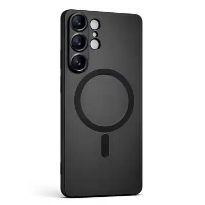 Samsung Galaxy S25 Ultra Case with Full Camera Lens Protection, Soft TPU Anti-Scratch Shockproof Phone Case with Wireless Charging for Samsung Galaxy S25 Ultra 5G, Black